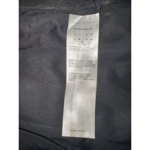 Rick Owens Leather Biker Jacket - Picture 6 of 7